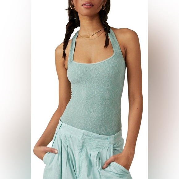 NWT - Free People With Love Bodysuit in Sky - Size M/L - Picture 1 of 2
